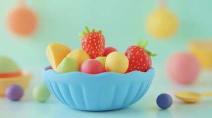 Colorful fruit bowl (10)