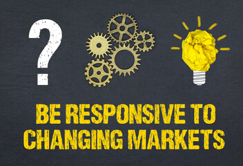 Be responsive to changing markets	
