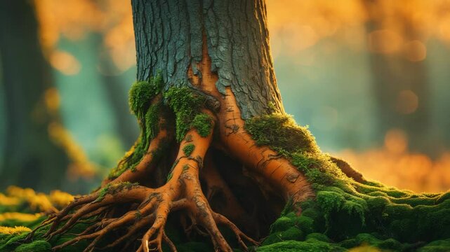 A maple embedded in a tree trunk.