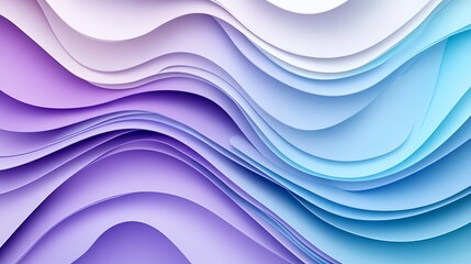 Abstract Purple Blue Wave Pattern.