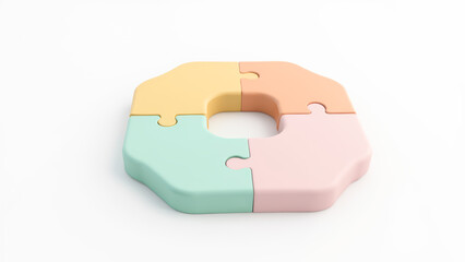 Colorful Puzzle Toy for Children Development and Learning Skills Playtime Activity