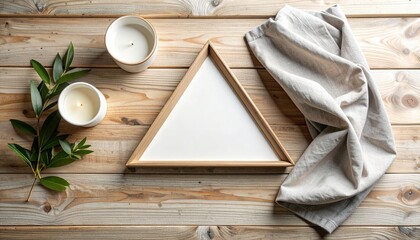 Creative art setup home studio photography natural light aerial view minimalist aesthetic