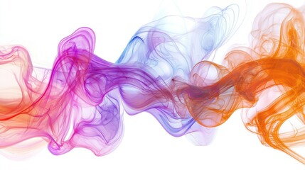 Fototapeta premium Fluid dynamics isolated on white background