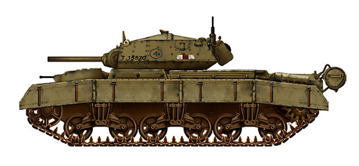 Alternative Cruiser MkVI Crusader MkI (Alternative tank Cruiser MkVI based on the chassis of the M2 medium tank) © Tikros