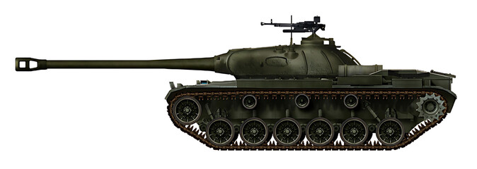 Alternative hybrid of M60 and IS-3 tanks © Tikros