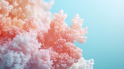 Coral Reef Closeup with Ocean Scene.