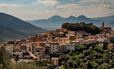 Obraz premium Monteroduni, Molise. Spectacular spring views