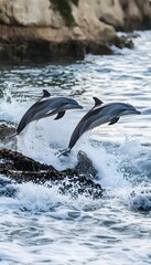 Obraz premium Dolphins Leap