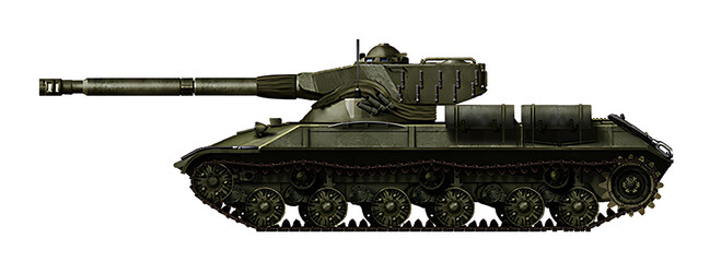 An alternative tank based on the hull of the IS-3 tank and the turret of the SK-105 © Tikros