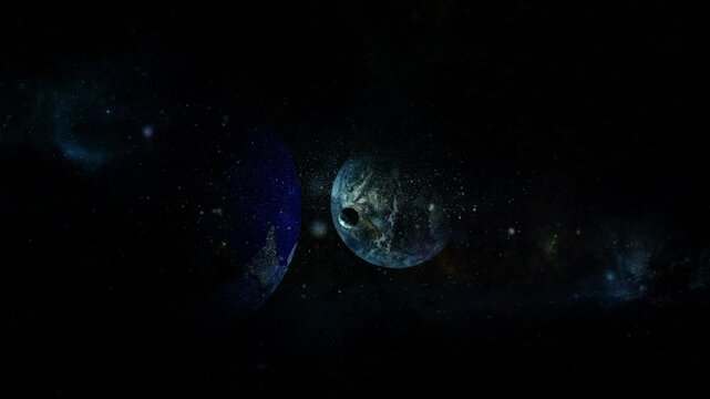 Two Earth-like Planets Distant Worlds in a Starry Galaxy