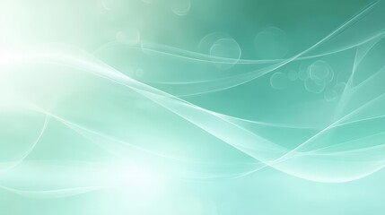 Soft abstract waves in teal and white, creating a serene and calming background.