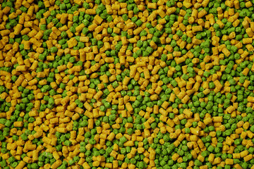 Background of yellow-green granules