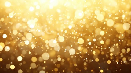 Golden bokeh lights sparkle on a dark background, creating a celebratory, festive atmosphere