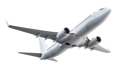 Airplane Taking Off: A commercial airplane soars majestically into the sky, showcasing its powerful engines and sleek design. This dynamic image conveys a sense of travel, adventure, and freedom.