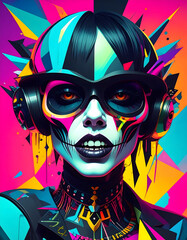 Gothic Elegance &ndash; Artistic Portrait of a Woman in Dark Aesthetic