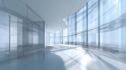 Illuminating Trends in a Sleek Glass Walled Office Space