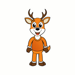 christmas reindeer with blank sign