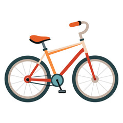 Fototapeta premium Bicycle vector image on white background