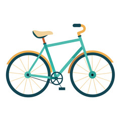 Obraz premium Bicycle vector image on white background