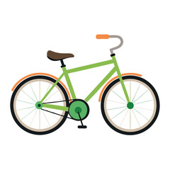 Obraz premium Bicycle vector image on white background