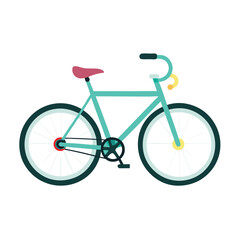 Bicycle vector image on white background
