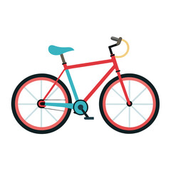 Fototapeta premium Bicycle vector image on white background