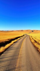 Naklejka premium Embracing the Open Road: Exploring Scenic Highways and Rural Adventures