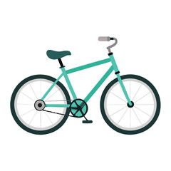 Obraz premium Bicycle vector image on white background
