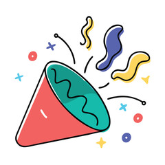 confetti party popper icon