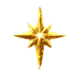 Sparkling golden star