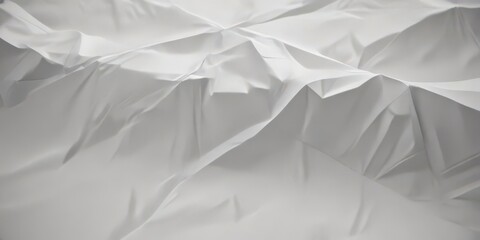 Fototapeta premium Deep creases, sharp folds, textured white paper , grunge, creases