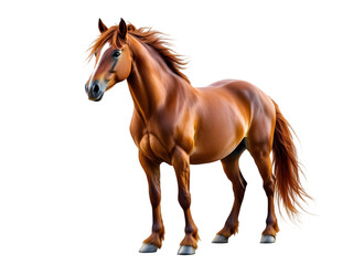 Fototapeta premium horse isolated on white background