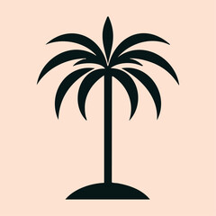 Palm tree vector, palmtree summer illustration? coconut tree silhouette.
