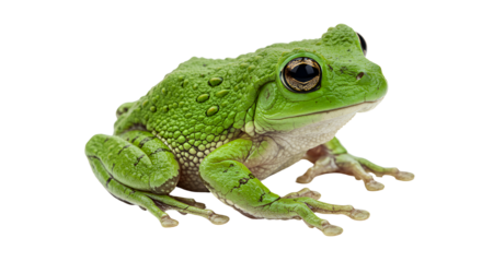Vietnamese Mossy Frog Camouflaged on Rock
