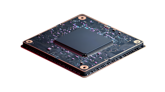 Where Intelligence Begins: A High-Resolution Image of an AI Chip