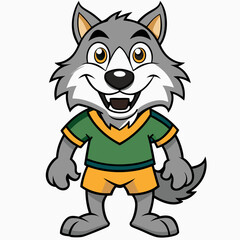 wolf and dog