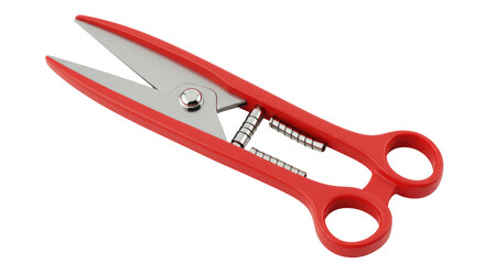 Isolated pruning shears on white background