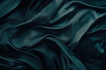 Fototapeta premium Dark, rippling silk fabric creates a soothing and luxurious abstract pattern