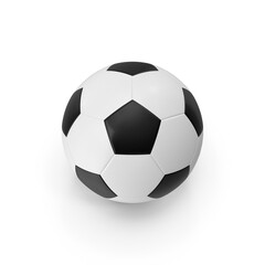 Fototapeta premium Soccer ball 3D isolated on transparent background , PNG
