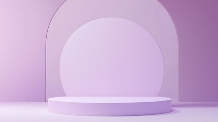 Pastel Purple Product Display Stand.