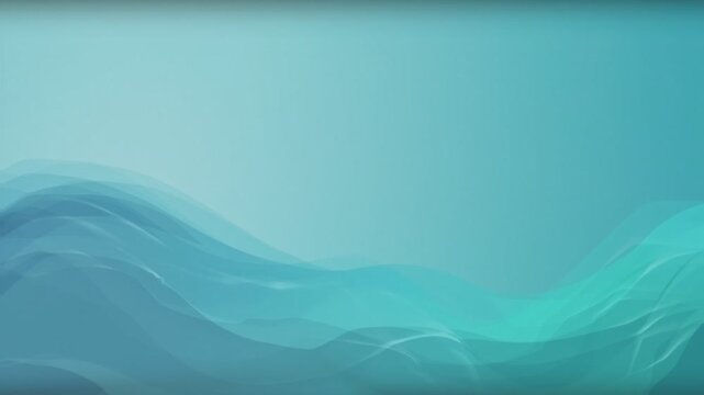 Abstract teal wave background. Serene and calming aqua blue gradient. Perfect for websites, presentations, and more.