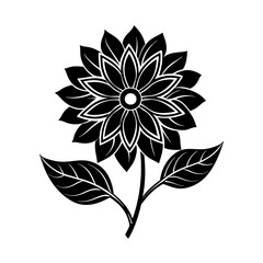 a simple line drawing of a howling wolf silhouette vector art