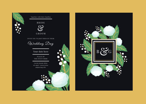 Wedding stationery template