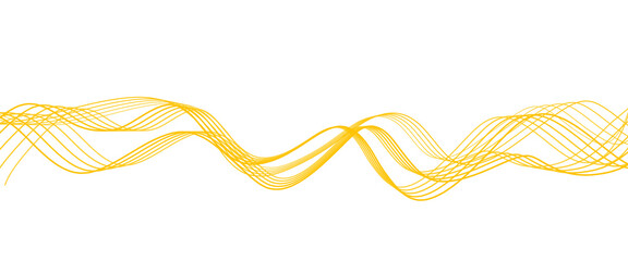 Golden line wave icon design background