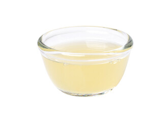 lemon juice in bowl isolated