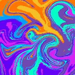 abstract seamless pattern with flowers