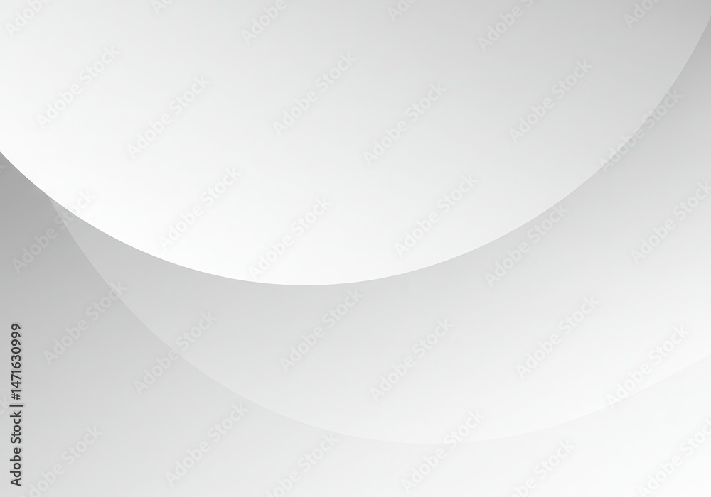 Poster minimalist white abstract background with a curved line and subtle gradient, simple and clean