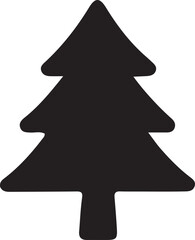 Tree silhouettes black and white