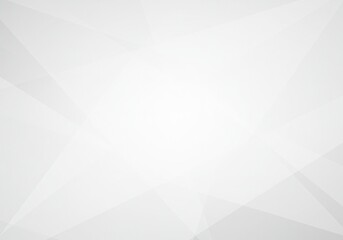 Abstract low poly background with light gray and white polygonal shapes in a minimalist style