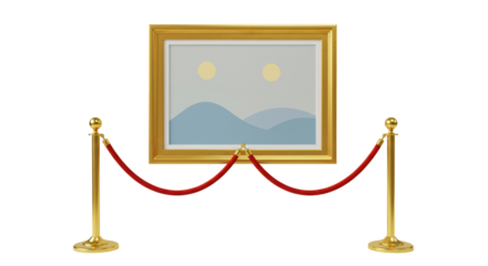 Isolated Art Gallery Scene